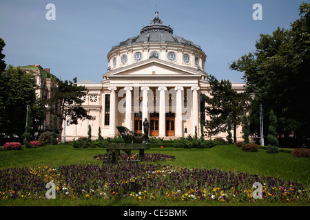 Europe, Romania, Bucharest, Romanian Athenaeum concert hall Stock Photo