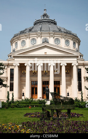 Europe, Romania, Bucharest, Romanian Athenaeum concert hall Stock Photo