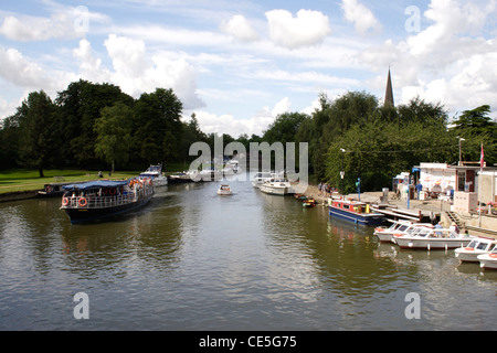 River Thames at Abingdon Oxfordshire Stock Photo