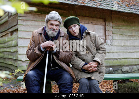 couple homeless Stock Photo