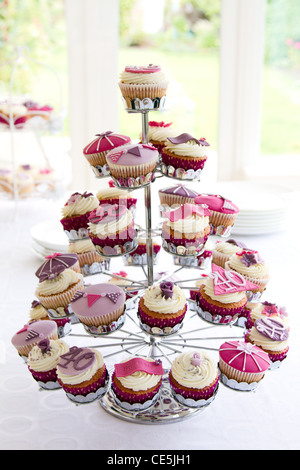 40th birthday cupcakes Stock Photo