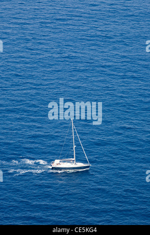 Lone yacht Stock Photo