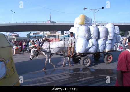 Bangalore India, bus station Stock Photo