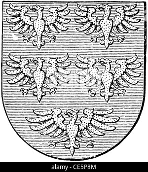 Coat of arms of the state of Lower Austria (Austro-Hungarian Monarchy). Stock Photo