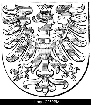 Coat of arms of Carniola, (Austro-Hungarian Monarchy) Stock Photo