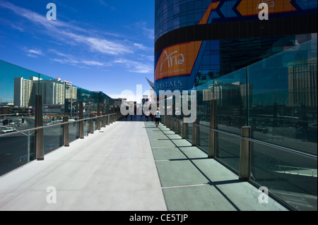 U.S.A., Nevada, Las Vegas, futuristic architecture in the Aria Casino and Resort zone Stock Photo