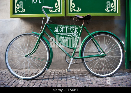 Absinth Museum in the Old town of Prague, Czech Republic Stock Photo