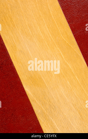 Leather and wood background Stock Photo