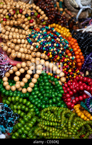 Beads at Ubud Markets, Bali Indonesia Stock Photo