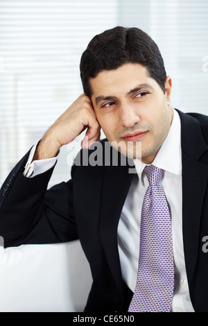 Portrait of attractive businessman in suit Stock Photo