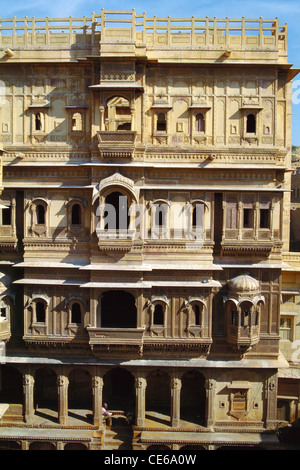 Facade of Nathmal Ji ki Haveli at Jaisalmer, Rajasthan, India Stock ...