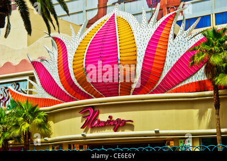 Front Entrance of Flamingo Las Vegas, Flamingo is a hotel and