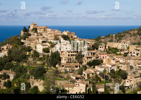 Deia village Serra Tramuntana Mallorca Majorca Spain Stock Photo