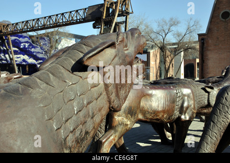 Originality Square,798 Art Zone, also known as Dashanzi Art Zone,Chaoyang, Beijing, China Stock Photo