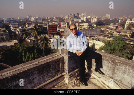 Architect Hafeez Contractor ; Indian architect standing on rooftop ; India ; Asia Stock Photo