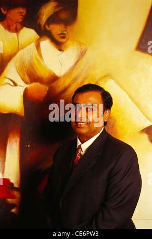 Mukesh Dhirubhai Ambani  ; Indian billionaire business magnate and industrialist ;  Chairman of Reliance Group of Industries ; India ; Asia Stock Photo
