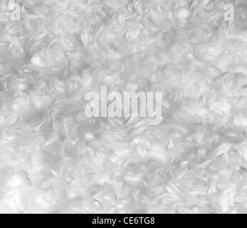 full frame background made with lots of down feathers Stock Photo