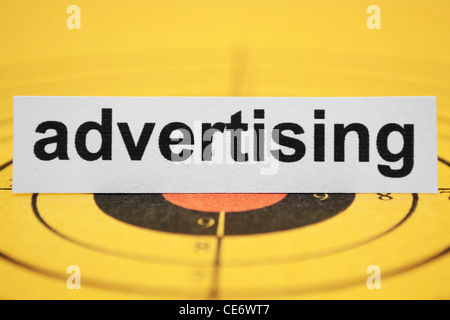 advertising website Stock Photo