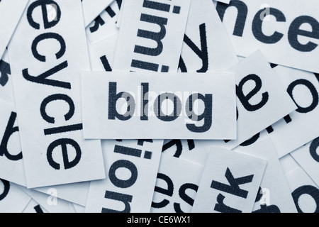 Blog concept Stock Photo