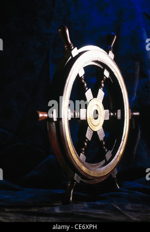 shipping steering wheel Stock Photo