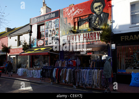 Shops in the North Lanes, Brighton Stock Photo