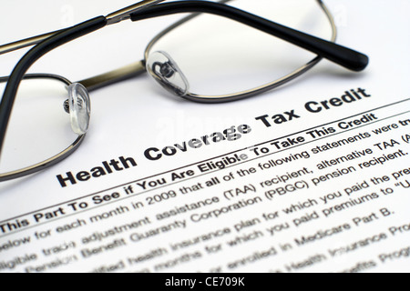 Health coverage tax credit Stock Photo