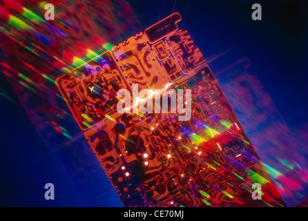 PCB printed circuit board design diagram Stock Photo