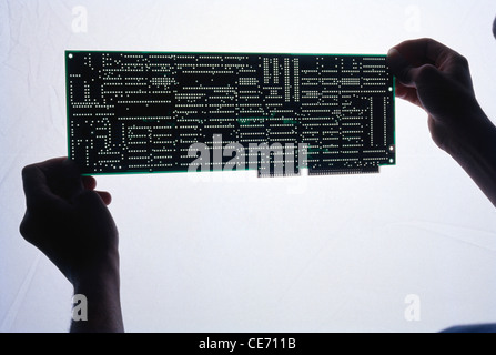 Integrated circuit board Stock Photo