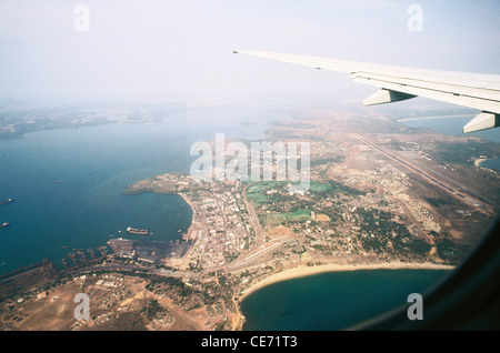 aerial view of goa from aeroplane ; goa ; india ; asia Stock Photo