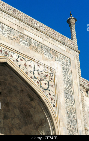 Agra, India. Taj Mahal, showing Pietra Dura Inlaid Stone Work ...