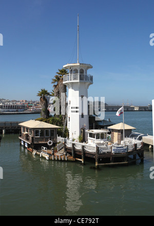 Forbes Island restaurant in Fisherman's Wharf San Francisco Stock Photo