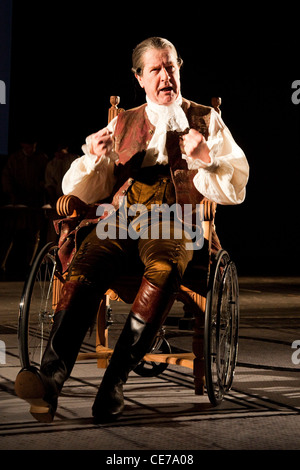 The School for Scandal opens at the Barbican Theatre. Alan Howard as Sir Peter Teazle. Stock Photo