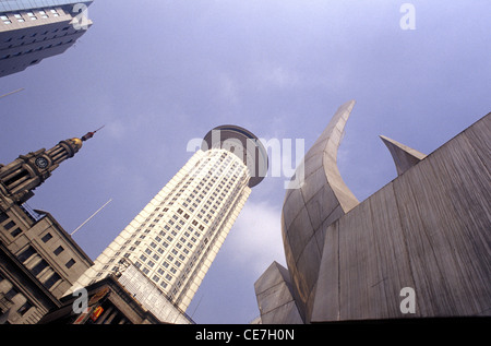 Mixed style architecture at the central district of Bund in Shanghai China Stock Photo