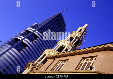 Mixed style architecture at the central district of Bund in the city of Shanghai China Stock Photo