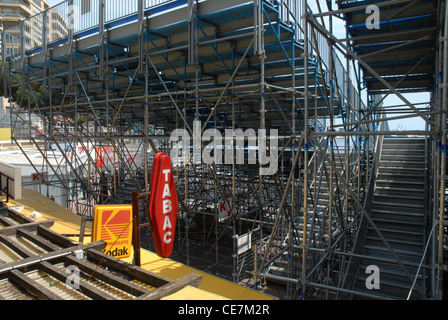 Grandstands, Monte Carlo GP, Monaco, Stock Photo