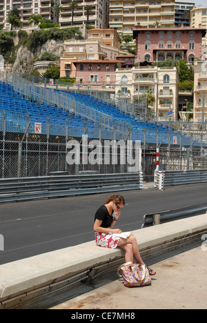 Grandstands, Monte Carlo GP, Monaco, Stock Photo