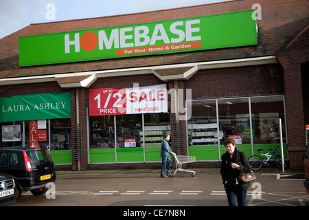 Homebase DIY home and garden shop, Ipswich, England Stock Photo