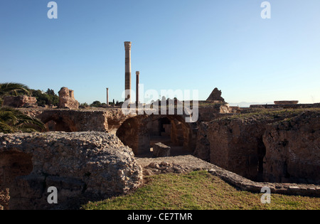 Tunisia. Ancient Carthage. The Antonine Baths Stock Photo
