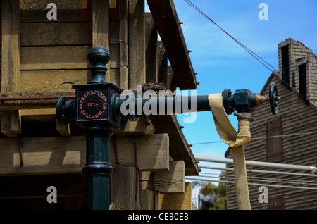 Fire water pump in Sovereign Hill, Ballarat, Australia Stock Photo