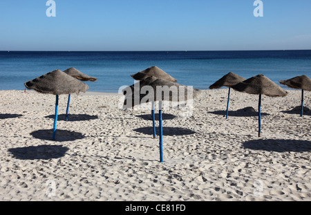 Beach on a sunny day, Sousse, Tunisia Stock Photo