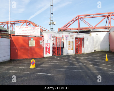 Turnstiles at Accrington Stanley Football club Stock Photo