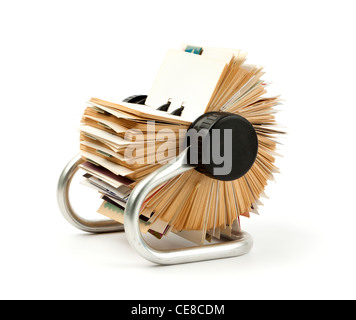 vintage rolodex rotary card file holder Stock Photo