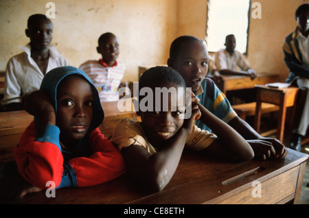 Children in a school classroom in Kigali, Rwanda Stock Photo