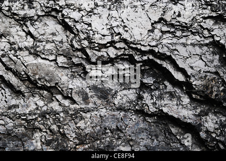 Black glossy coal background Stock Photo