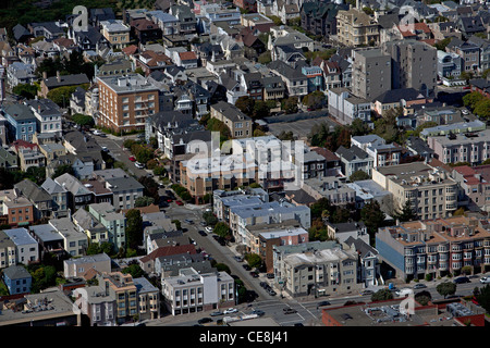 aerial photograph Presidio Heights residential neighborhood San Francisco California Stock Photo
