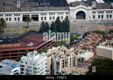 aerial photograph Pier 29 San Francisco, California Stock Photo