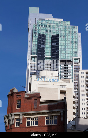 view of Sydney skyline with World Tower, Australia Stock Photo