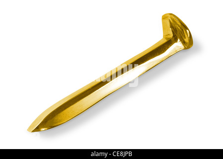 Gold spike railroad hi-res stock photography and images - Alamy