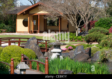 Tea House in the Gosford / Edogawa Commemorative Japanese Garden, Gosford NSW Australia Stock Photo