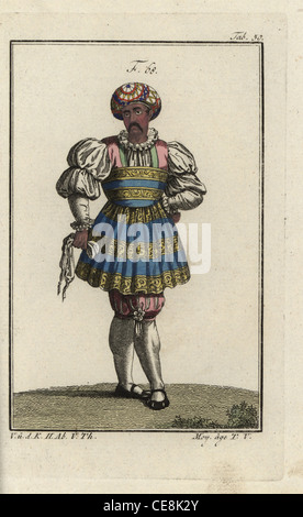 Man of fashion in Venice and other Italian towns, 16th century. Stock Photo